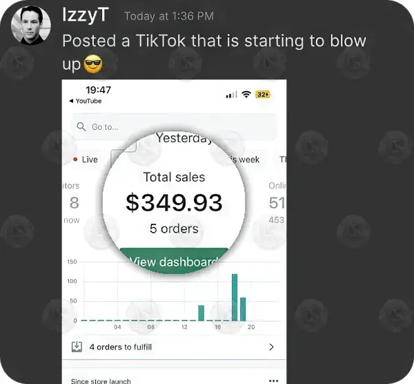 A Hustlers University social media result