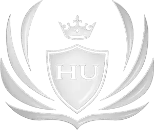 Hustlers University White Logo